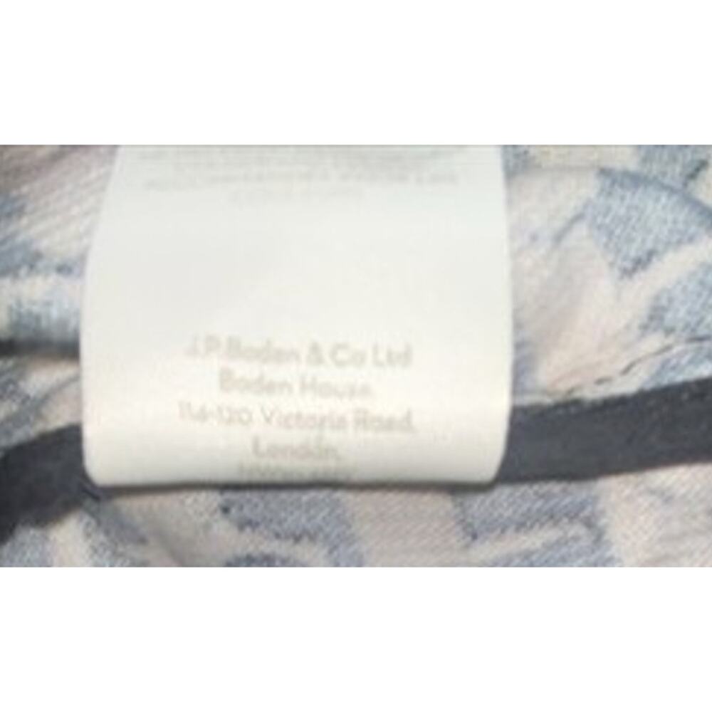 Boden Women’s Sz 8R Navy/Brown Corduroy Dress Coraline Fox Print Stretch - Picture 11 of 13